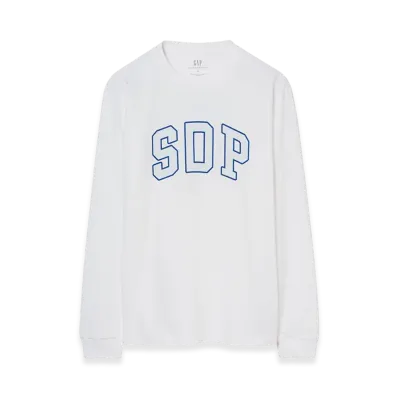 Gap x Scha Dara Parr Arch Logo Long Sleeve T-shirt "White"