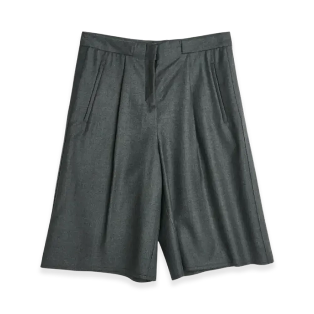 OUR LEGACY Women's Next Gen Wool Serene Shorts "Shark"