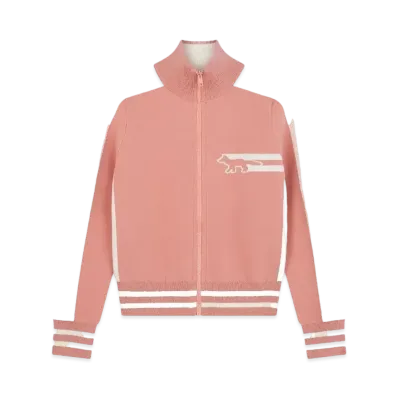 Maison Kitsune Flash Fox Zip Cardigan "Acer Leaf"