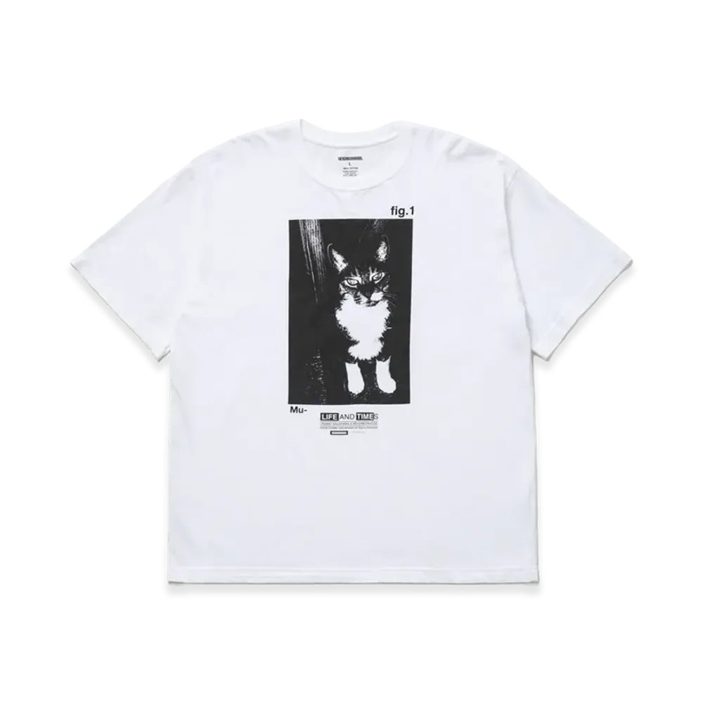 NEIGHBORHOOD x Osamu Nagahama . Tee SS-2 "White"