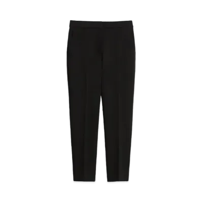 Max Mara Peño Viscose Jersey Cropped Trousers "Black"