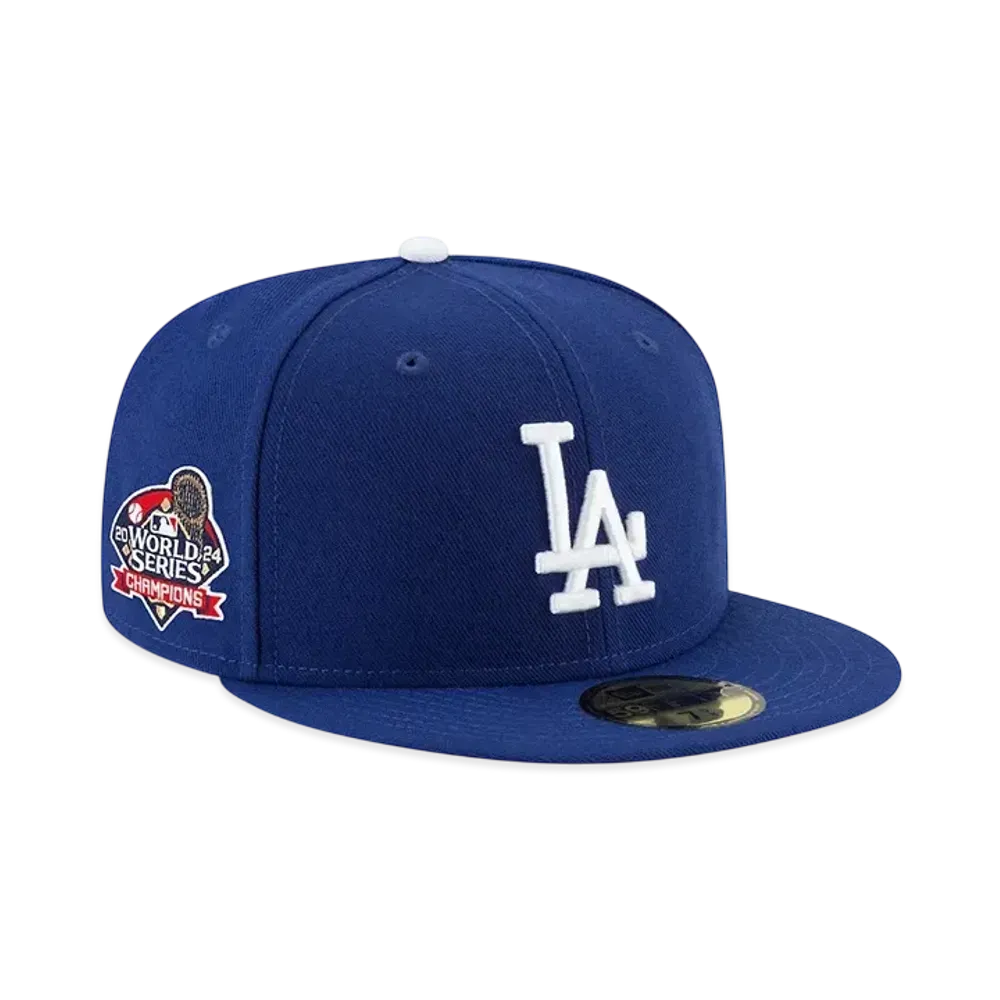 MLB Los Angeles Dodgers New Era 2024 World Series Champions Side Patch 59FIFTY "Royal"