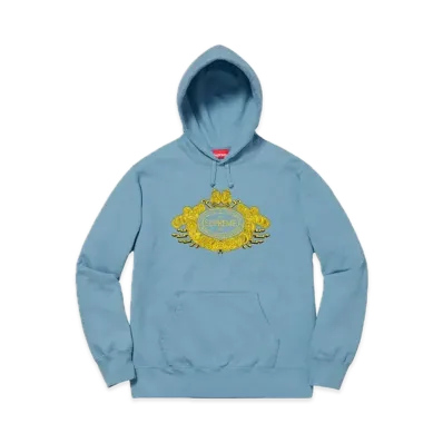 Supreme Love or Hate Hooded Sweatshirt "Dusty Blue"