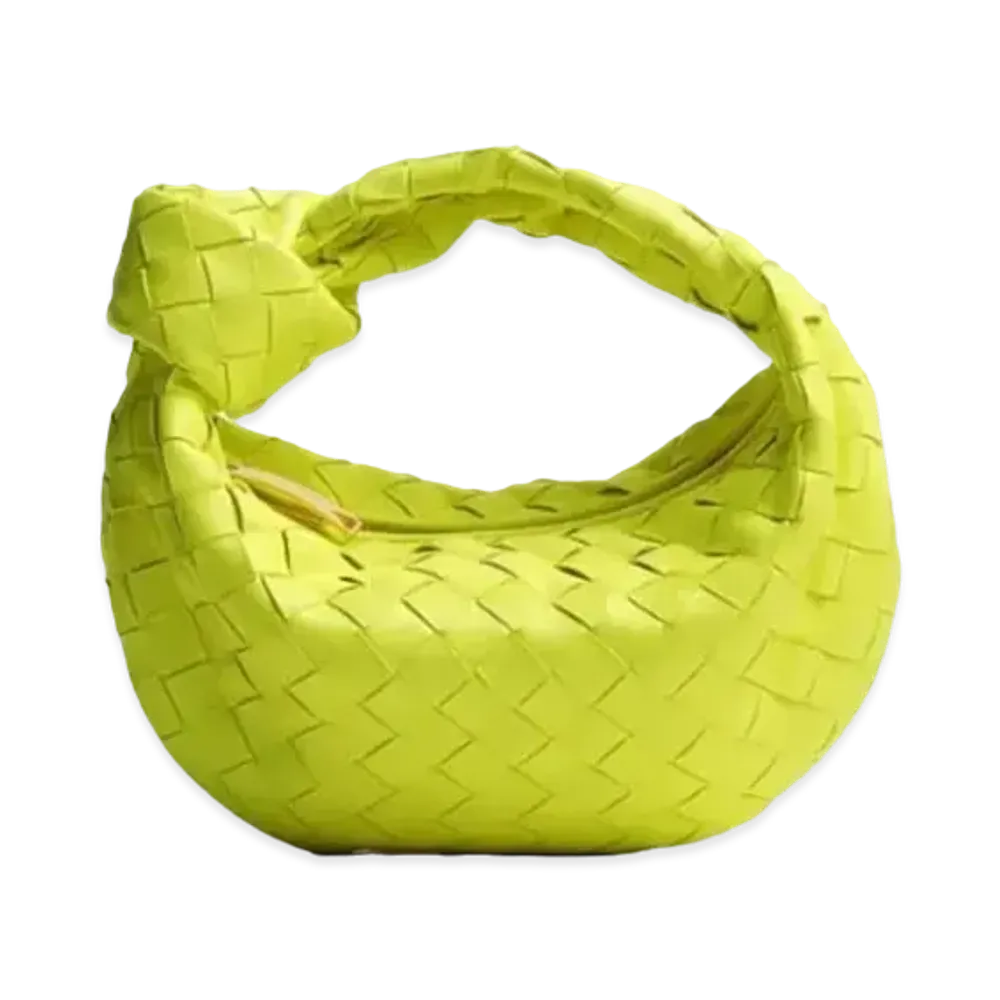 Bottega Veneta Mini Jodie Top Handle Leather Bag "Acid Kiwi"