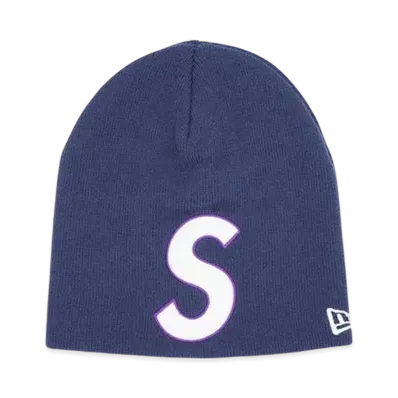 Supreme New Era S Logo Beanie "Light Navy" (23SS)