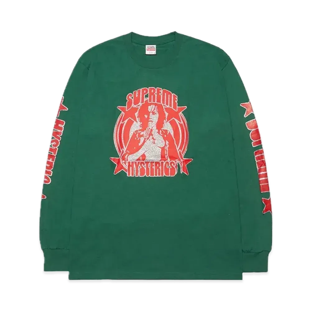 Supreme x HYSTERIC GLAMOUR L/S Tee "Green"