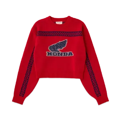 MOUSSY x HONDA HRC Jacquard Knit Top "Red"