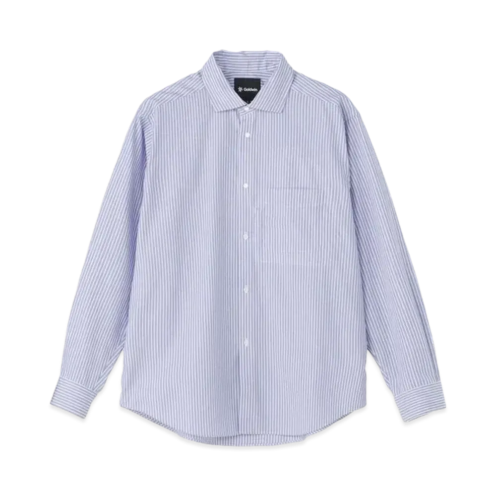 Goldwin Striped Comfortable Shirt (Unisex) "Saxe Stripe"