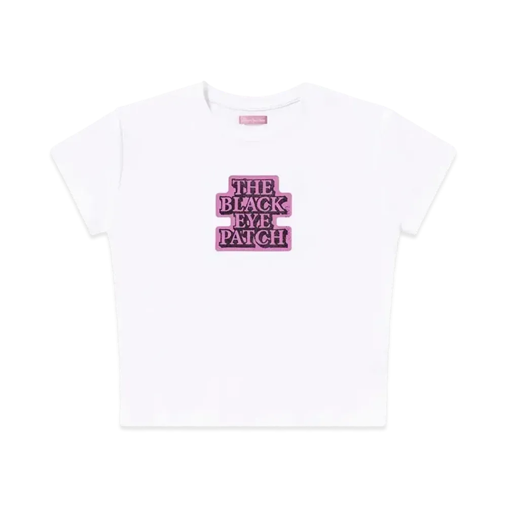 BlackEyePatch OG Label Baby Tee "White"