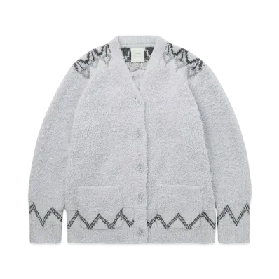GELATO PIQUE x Steiff Fair Isle cardigan "Blue"