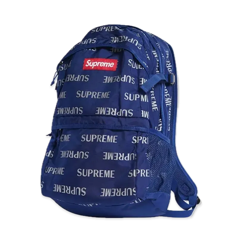 Supreme 3M Reflective Repeat Backpack "Blue"