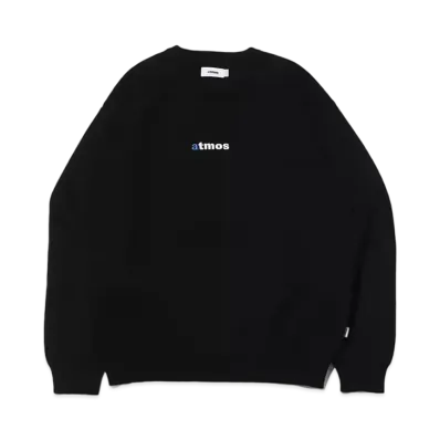 atmos Embroidery Classic Logo Knit Sweater "Black"