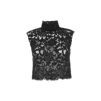 Saint Laurent Women's Lace Top "Black"
