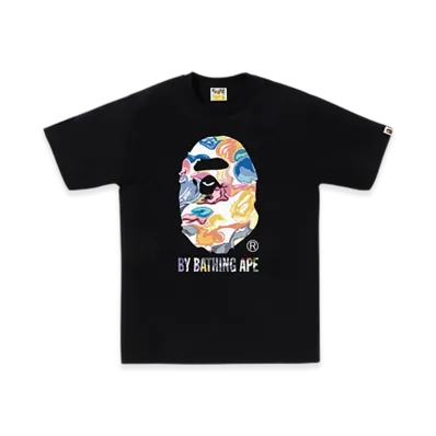 A BATHING APE Art Camo By Bathing Ape Tee "Black"