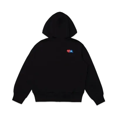 PLAY COMME des GARCONS Invader Polyester Hooded Sweater "Black"