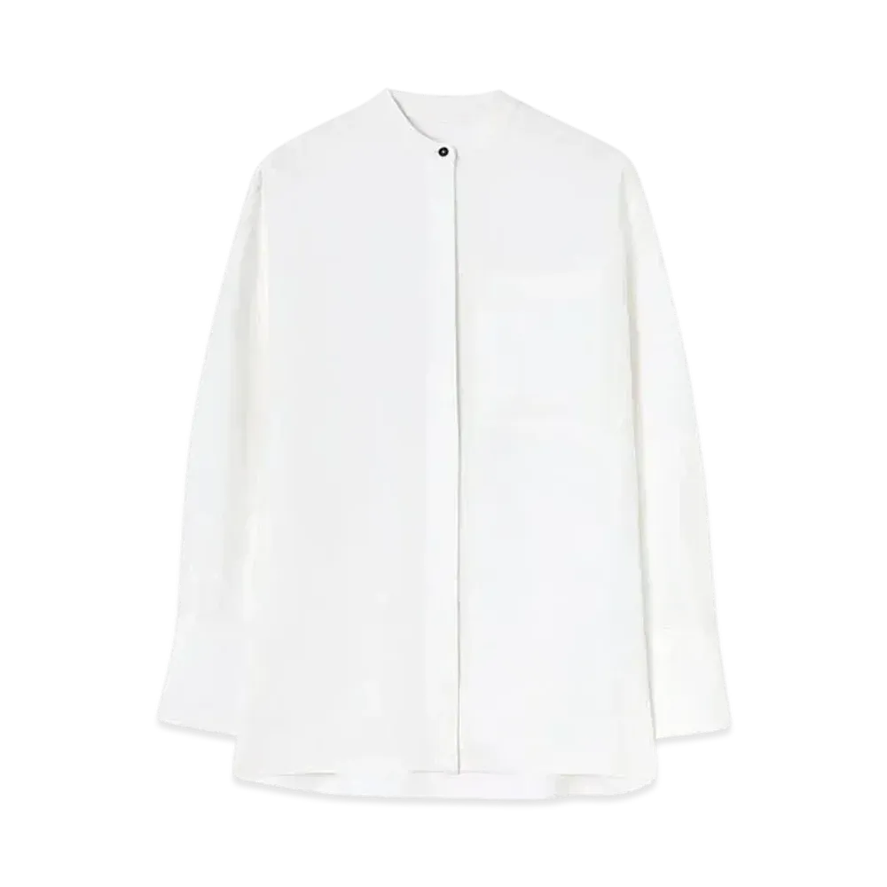 Jil Sander Women's Linen Shirt "Optic White"