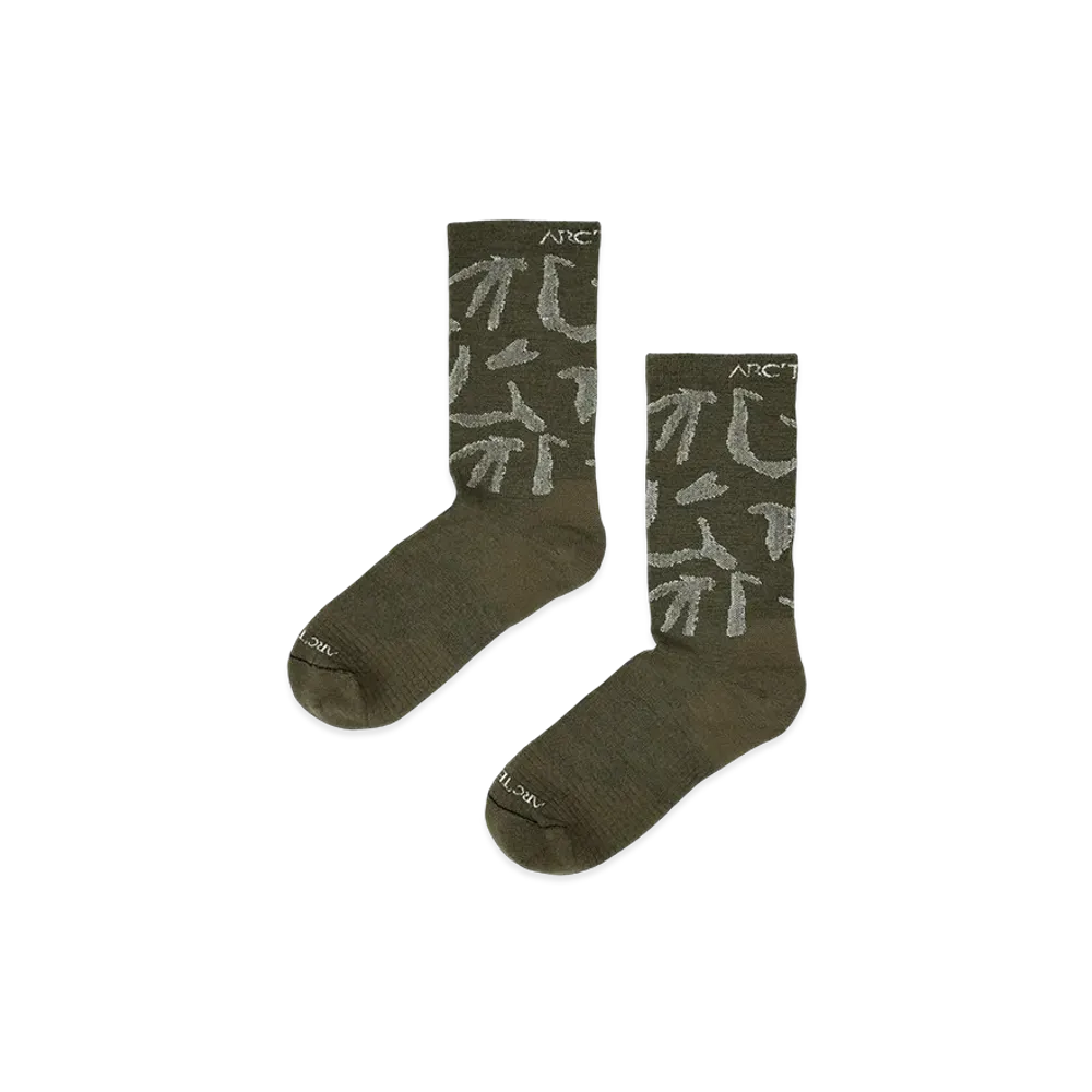 ARC'TERYX Merino Wool Grotto Mid Sock "Tatsu/White" X000008543