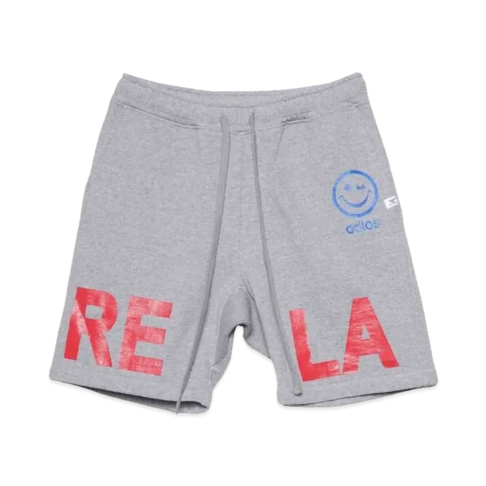 Perfect ribs (adios & RELAX -large-) Basic Sweat Short Pants "Top Gray"