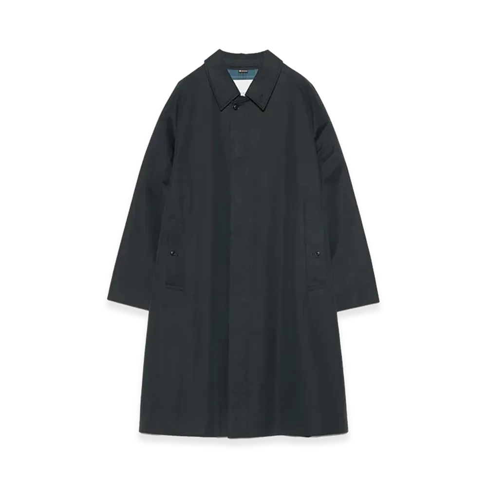 nanamica 2L Cotton Gore-Tex Balmacaan Coat "Navy"