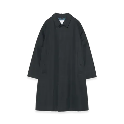 nanamica 2L Cotton Gore-Tex Balmacaan Coat "Navy"