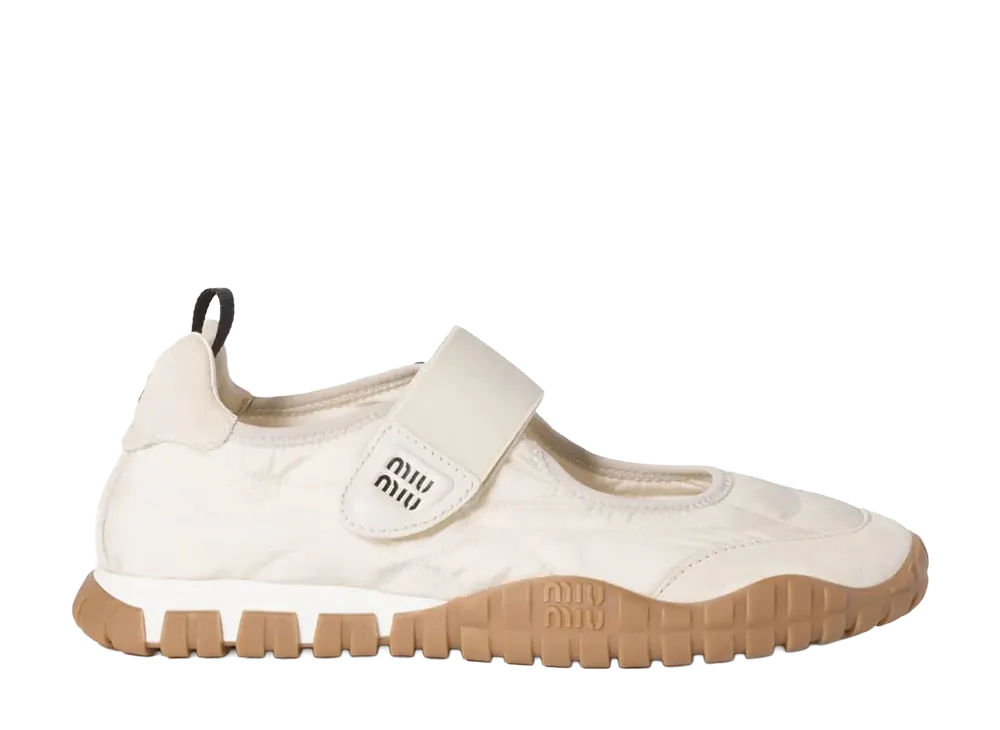 MIU MIU Women's Tyre Ballet Flats "White"