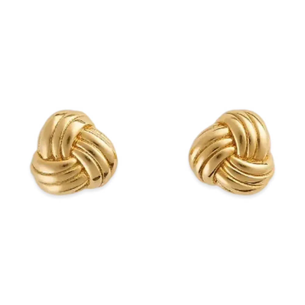 Bottega Veneta Intreccio Earrings "Yellow Gold"