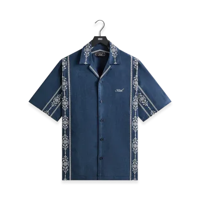 Kith Cupro Linen Thompson Camp Collar Shirt "Nocturnal"