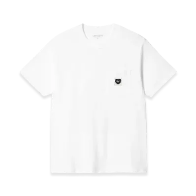Carhartt WIP Women's Pocket Heart Short Sleeve T-Shirt "White"