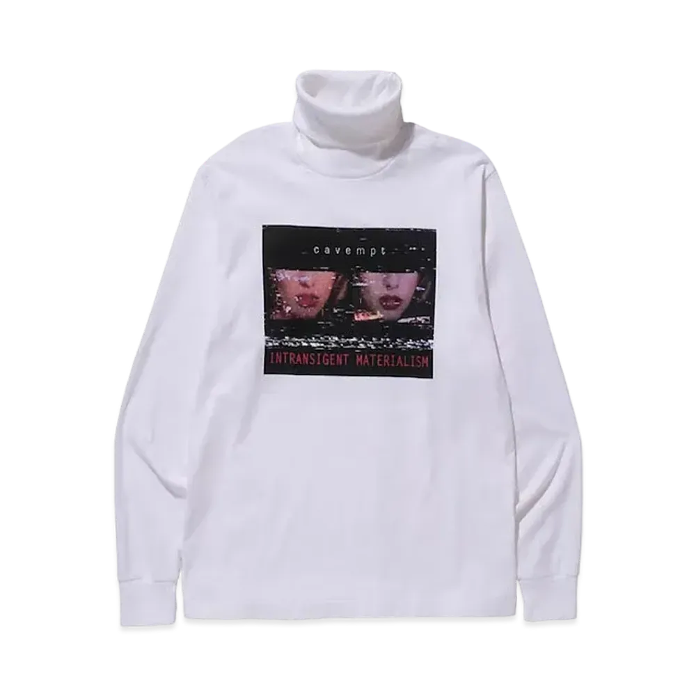 Cav Empt (C.E) TURTLE NECK LONG SLEEVE T "White"