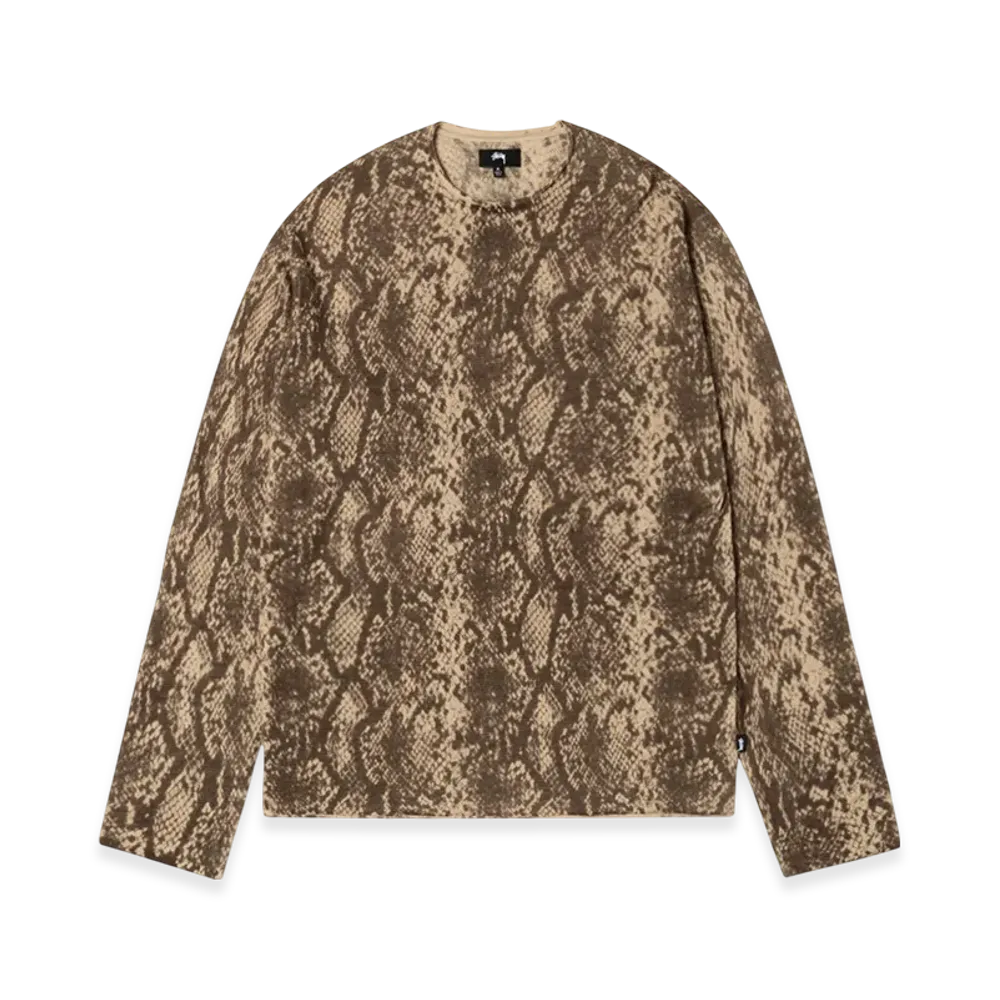 Stussy Python Knit Crew "Khaki"
