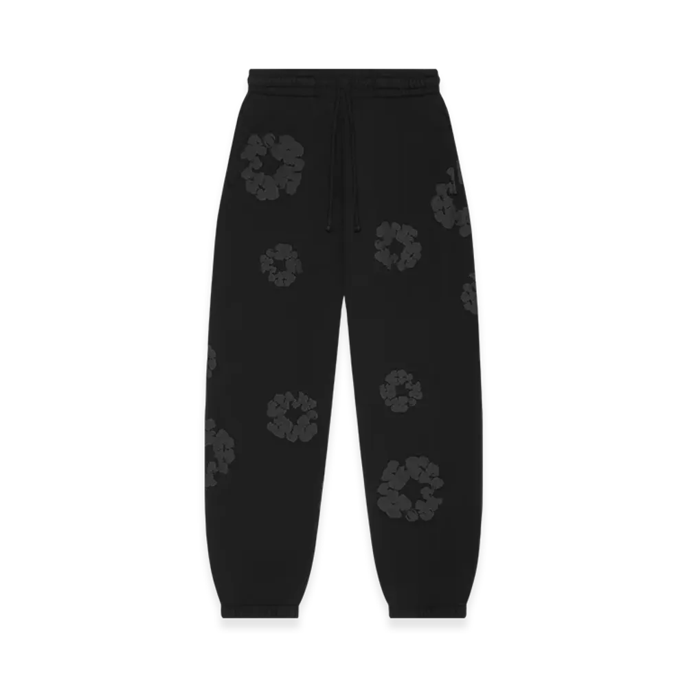 DENIM TEARS Mono Wreath Sweatpants "Black"