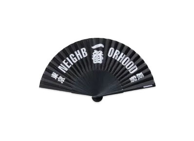 NEIGHBORHOOD x ODORIBA SS26 Folding Fan "Black"