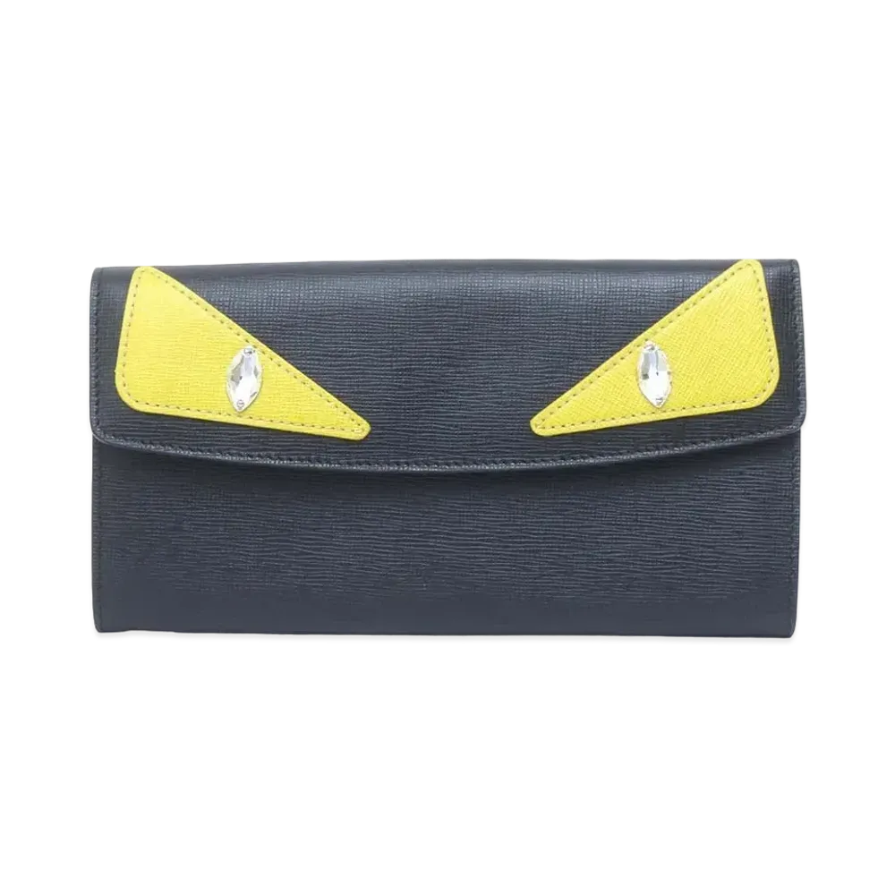 Fendi Monster Long Wallet "Black"