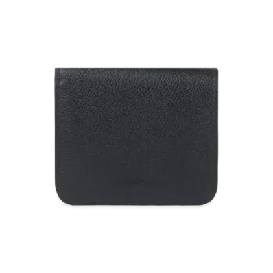 BALENCIAGA Essential Flap Coin And Card Holder "Black"