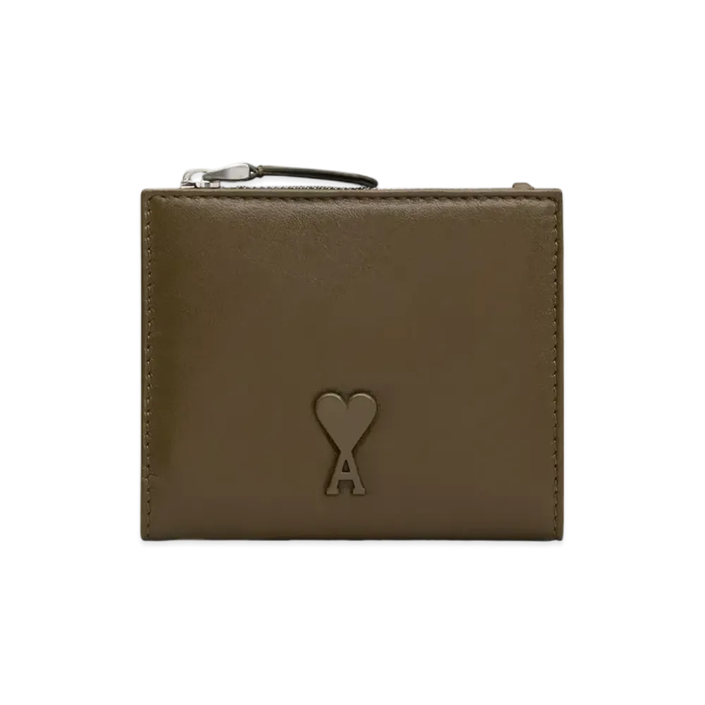 AMI PARIS Vourevous Fold Wallet "Khaki"