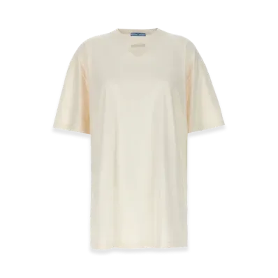 PRADA Women's Logo T-Shirt "Beige"