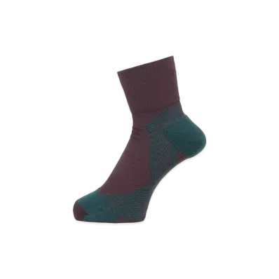 Goldwin Arch Support Quarter Socks (C3 Fit / Unisex) "Deep Brown"