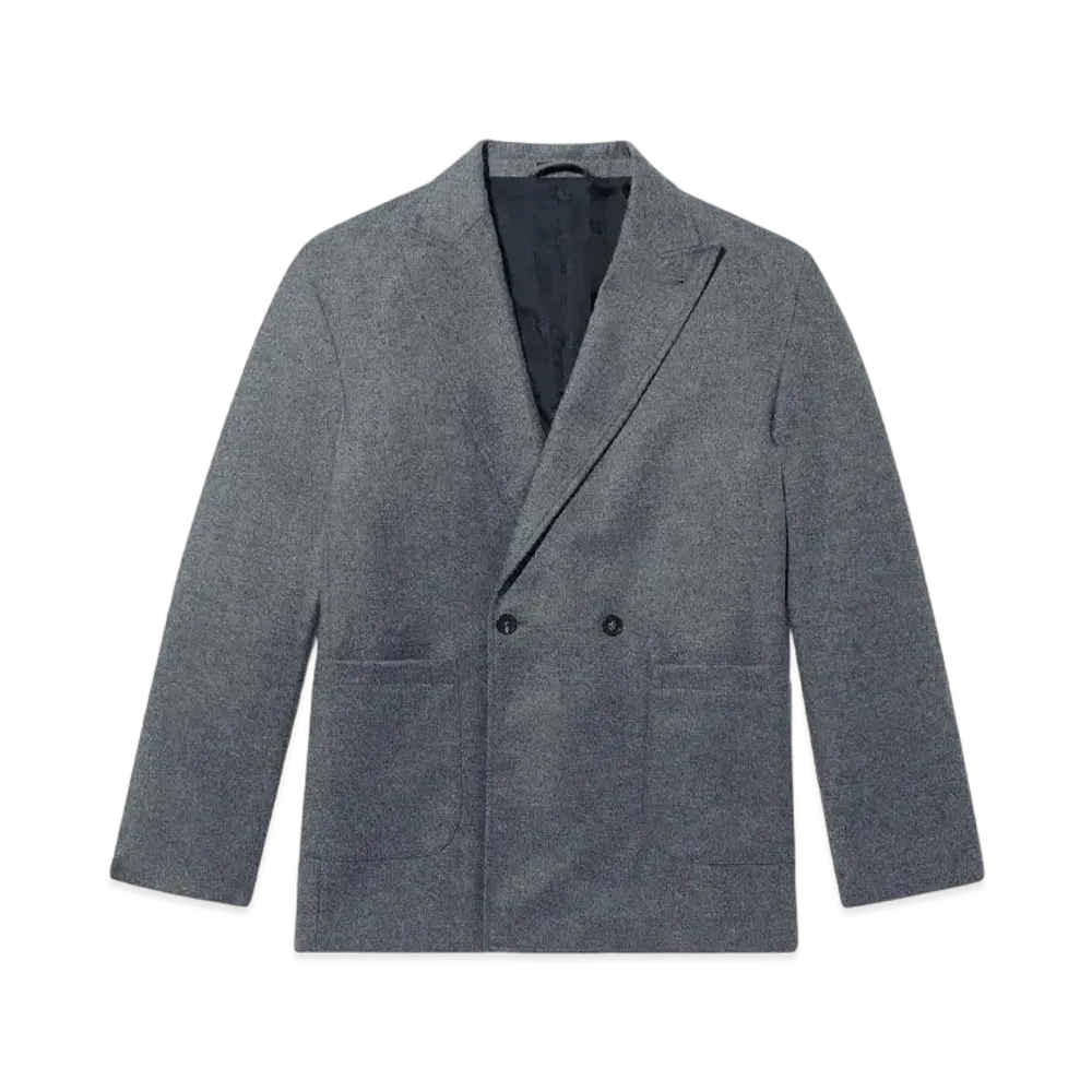Noah Oversized Double-Breasted Sport Coat "Black/Grey"