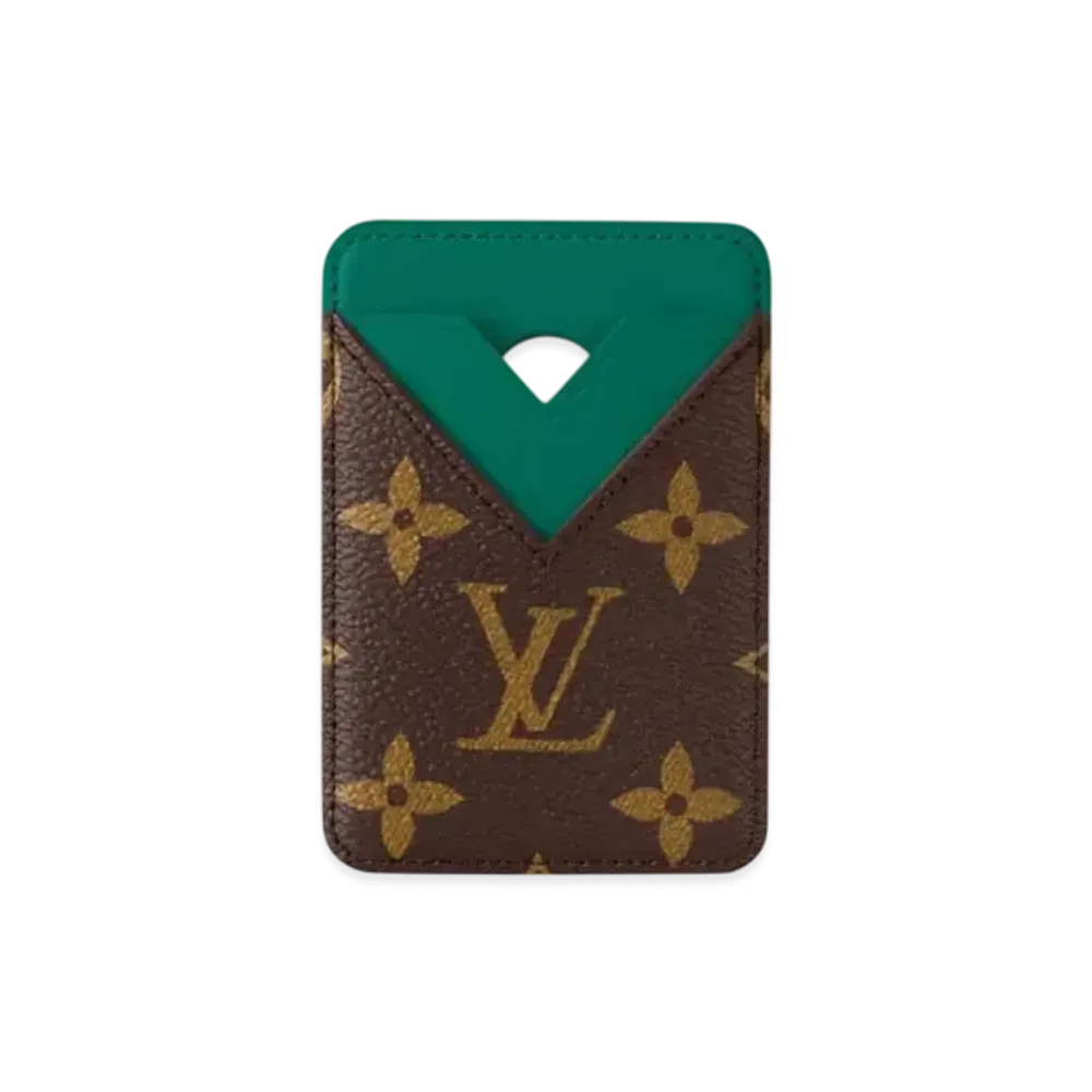 Louis Vuitton Porte-Cartes Magnet Monogram Macassar "Borneo Green"