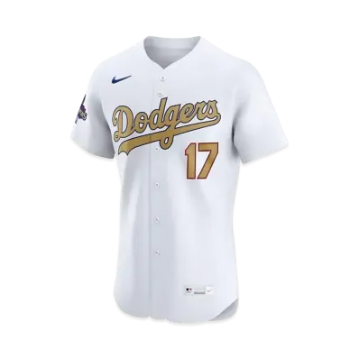 MLB Los Angeles Dodgers 2025 Gold Collection Men's Shohei Ohtani Nike Elite Jersey "White"