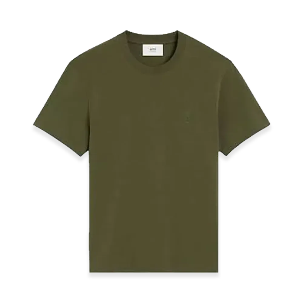 AMI PARIS Classic Fit T-Shirt "Loden"