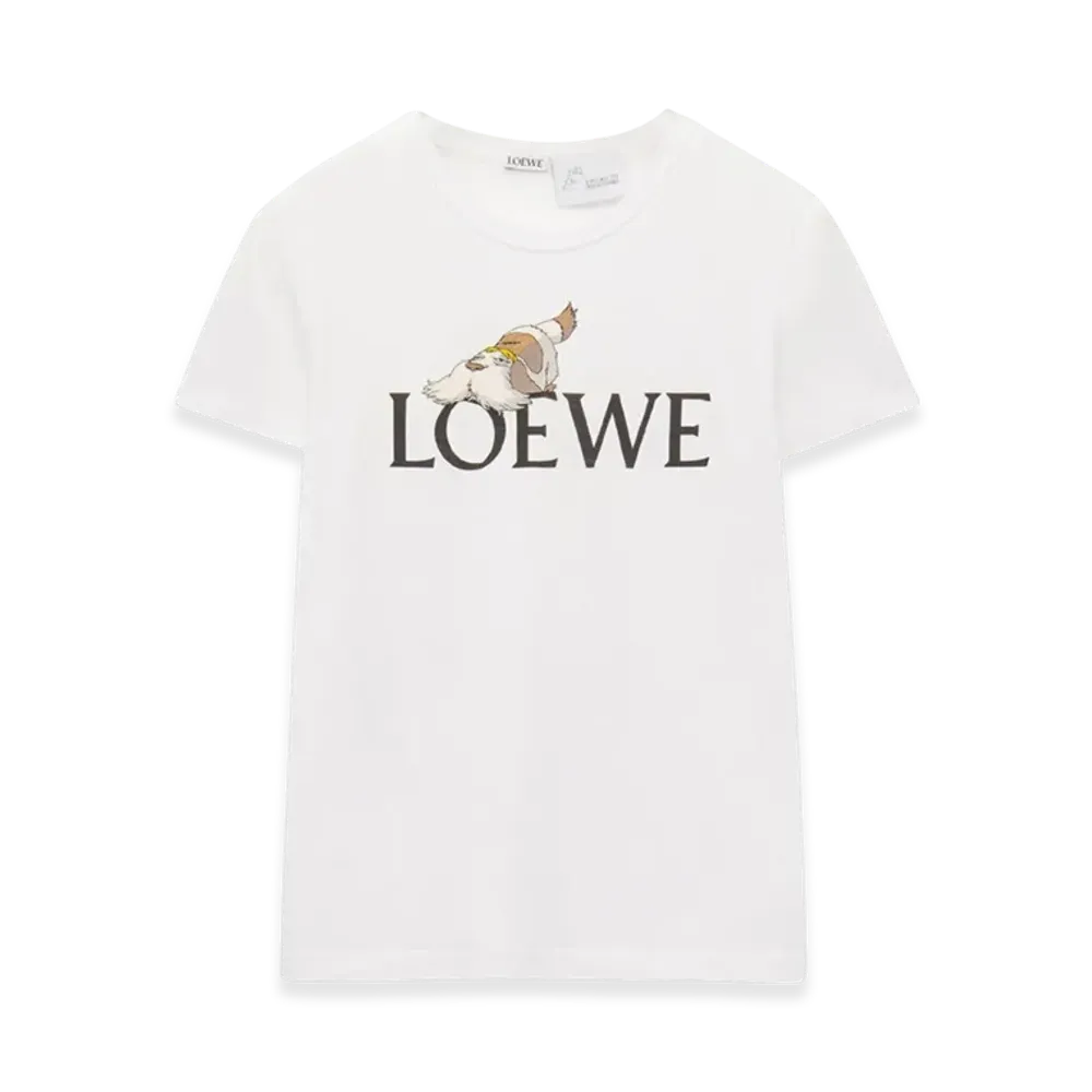 LOEWE x Howl's Moving Castle Heen T-Shirt in Cotton "White"
