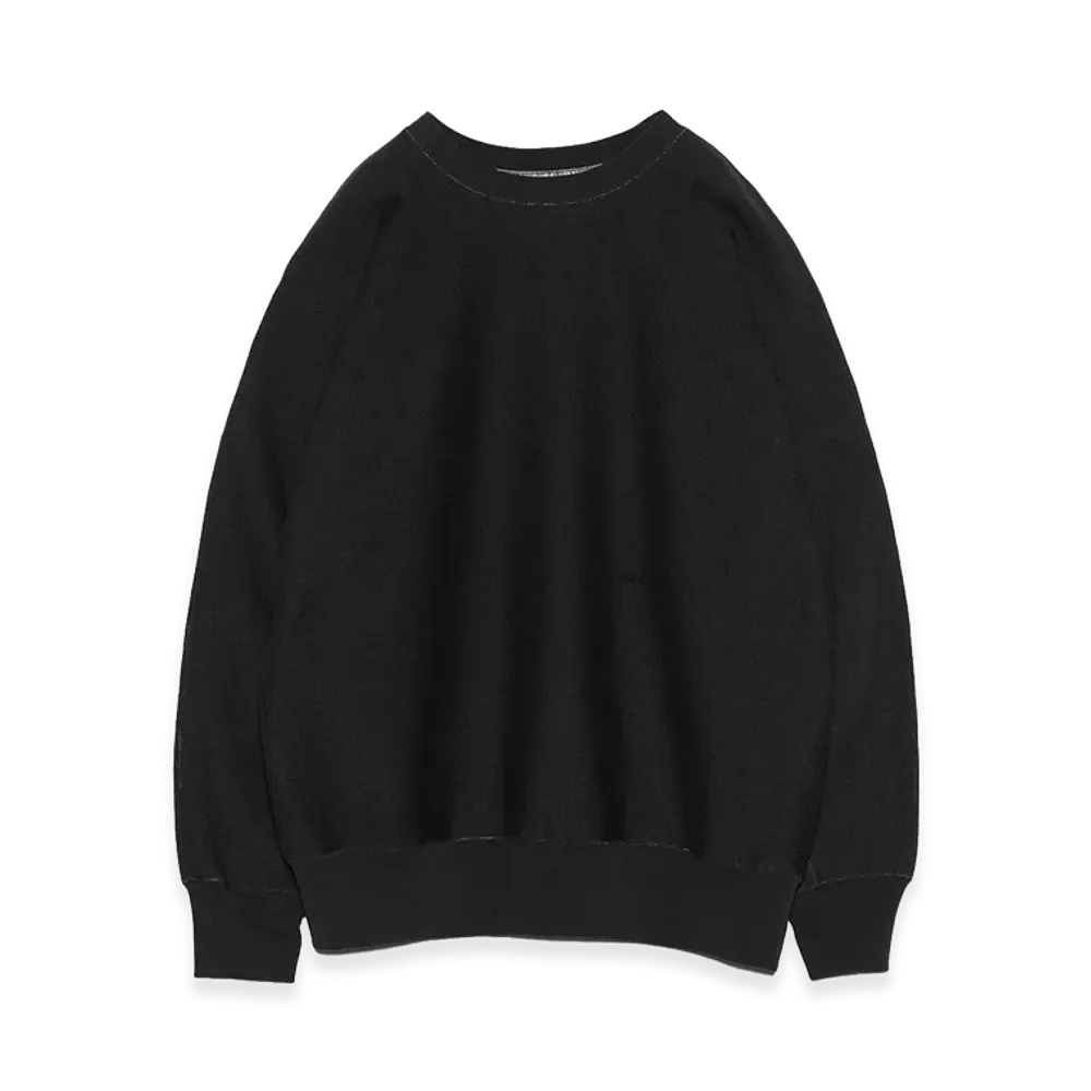 nanamica Crew Neck Sweat Shirt "Black"