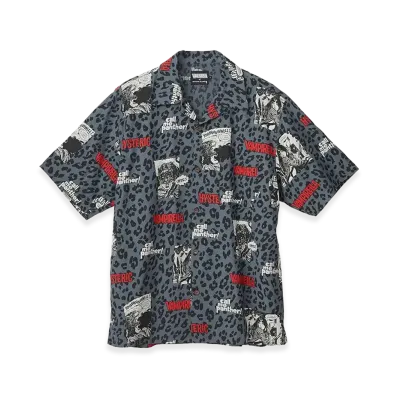 HYSTERIC GLAMOUR x Vampirella Open Collar Shirt "Gray"