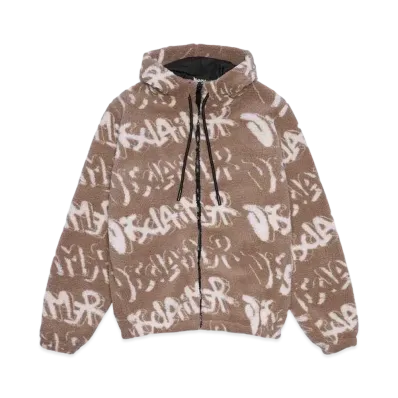 DISCLAIMER ECO-FUR JACKET UOMO "BROWN"