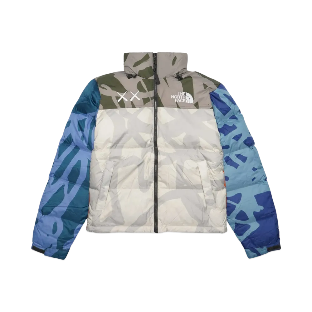 The North Face x Kaws Youth Nuptse Jacket "White Green"