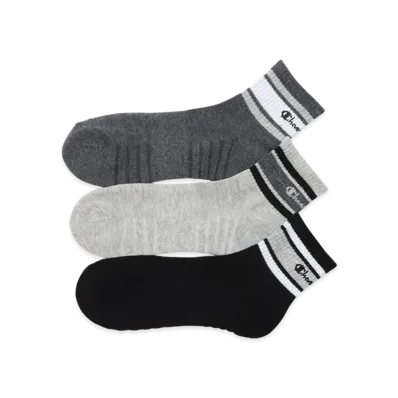Champion 3-Pair Quarter Length Socks "Monotone Assortment"