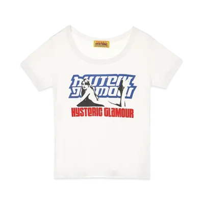 HYSTERIC GLAMOUR Women's Hysteric Box Baby Tee "White"