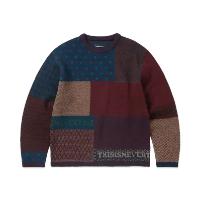 thisisneverthat Block Knit L/S Top "Multi"