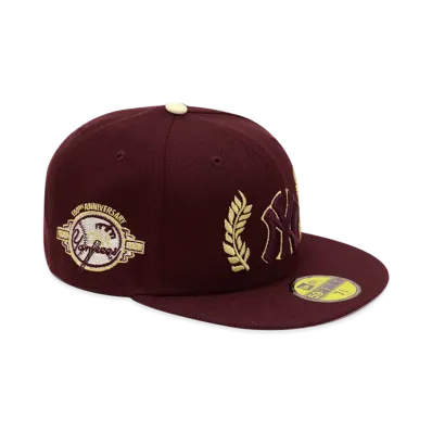 NEW ERA x THE CAP 59Fifty Laurel Wreath New York Yankees "Maroon"